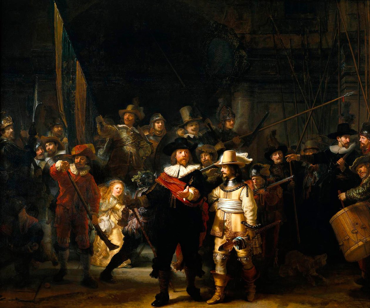 The Night Watch, 1642 by Rembrandt van Rijn