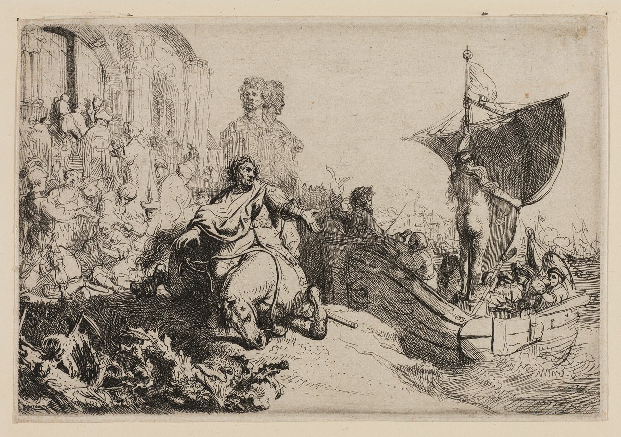 The Ship of Fortune by Rembrandt van Rijn