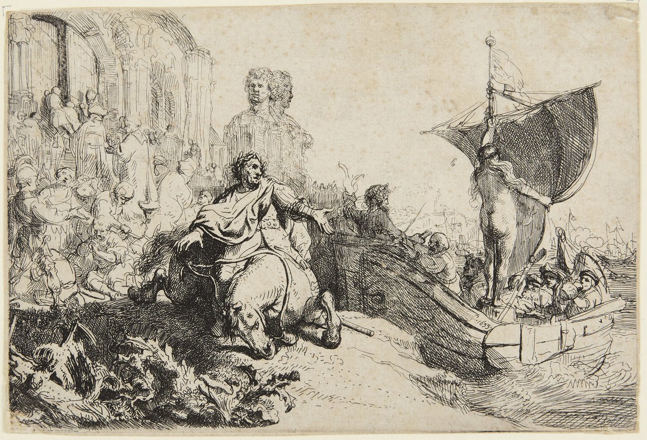 The Ship of Fortune by Rembrandt van Rijn