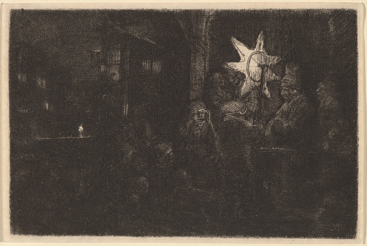 The Star of the Kings: A Night Piece by Rembrandt van Rijn