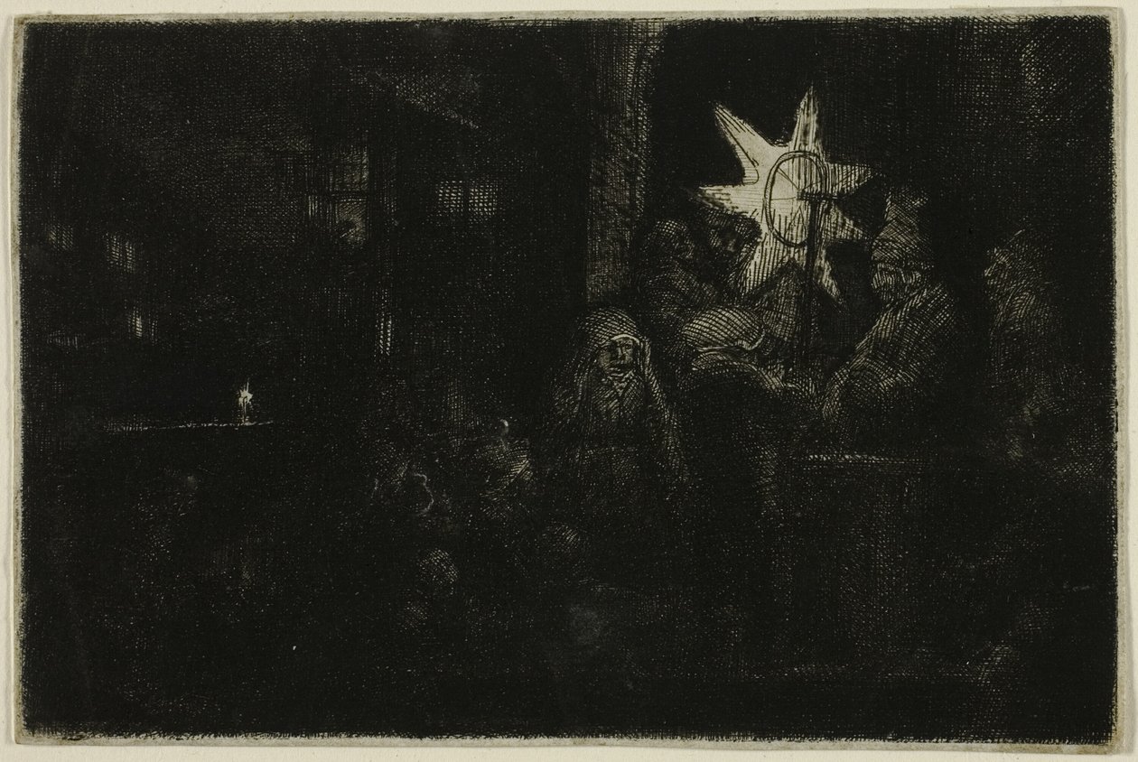 The Star of the Kings: A Night Piece by Rembrandt van Rijn