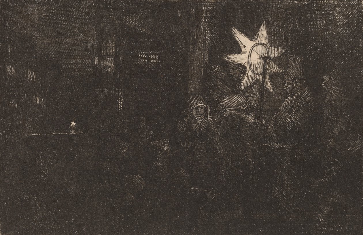 The Star of the Kings: a Night Piece by Rembrandt van Rijn