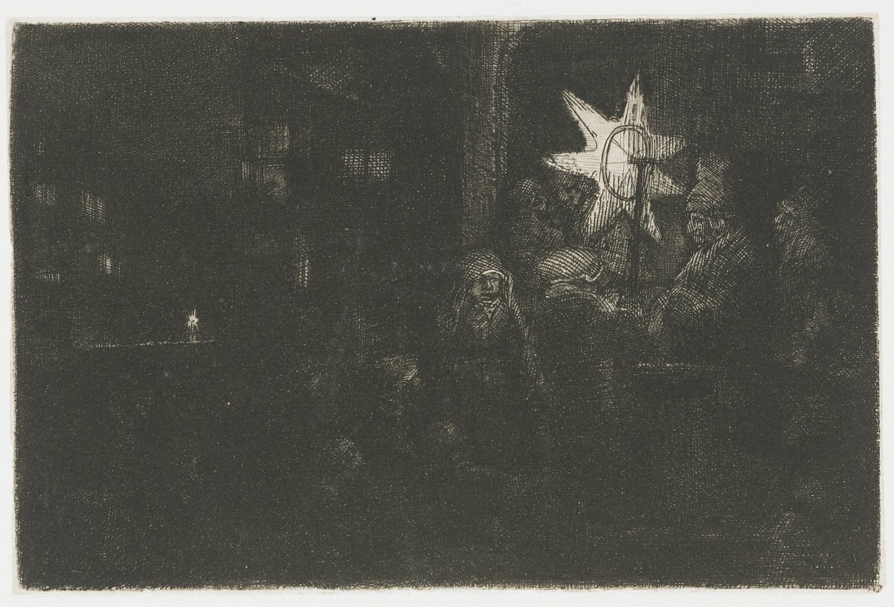 The Star of the Kings: A Night Piece by Rembrandt van Rijn