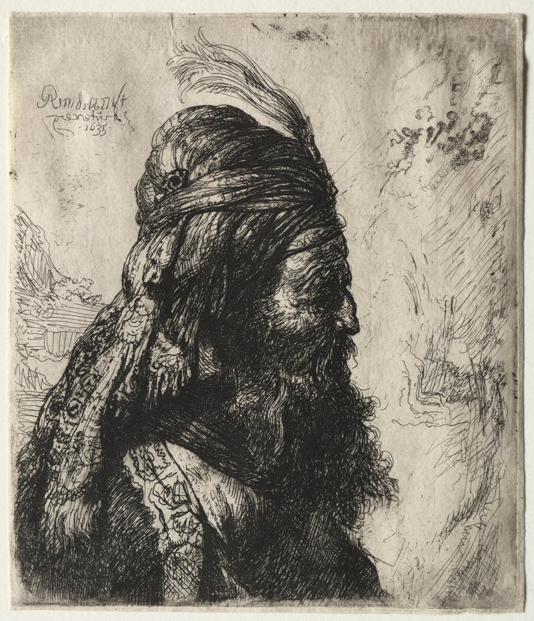 The Third Oriental Head by Rembrandt van Rijn