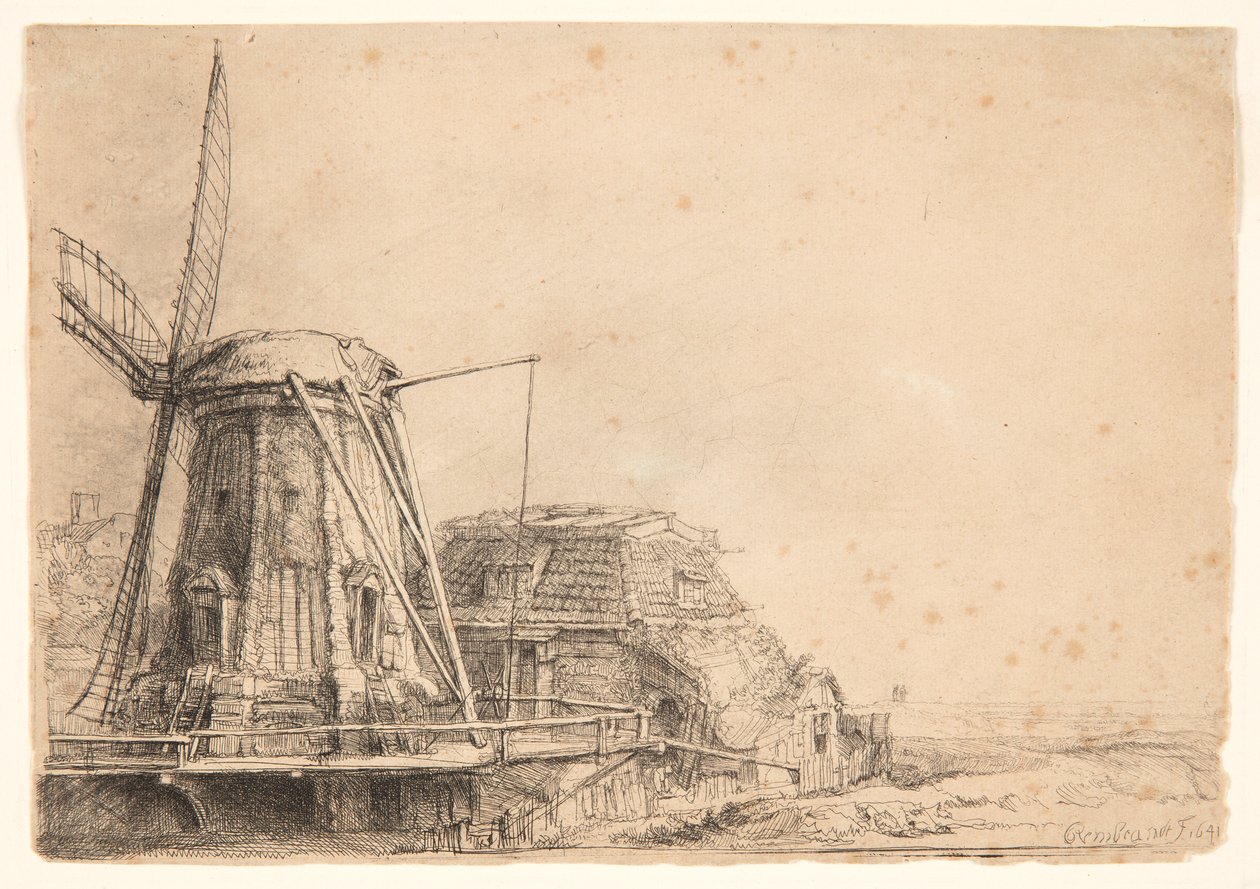 The Windmill by Rembrandt van Rijn