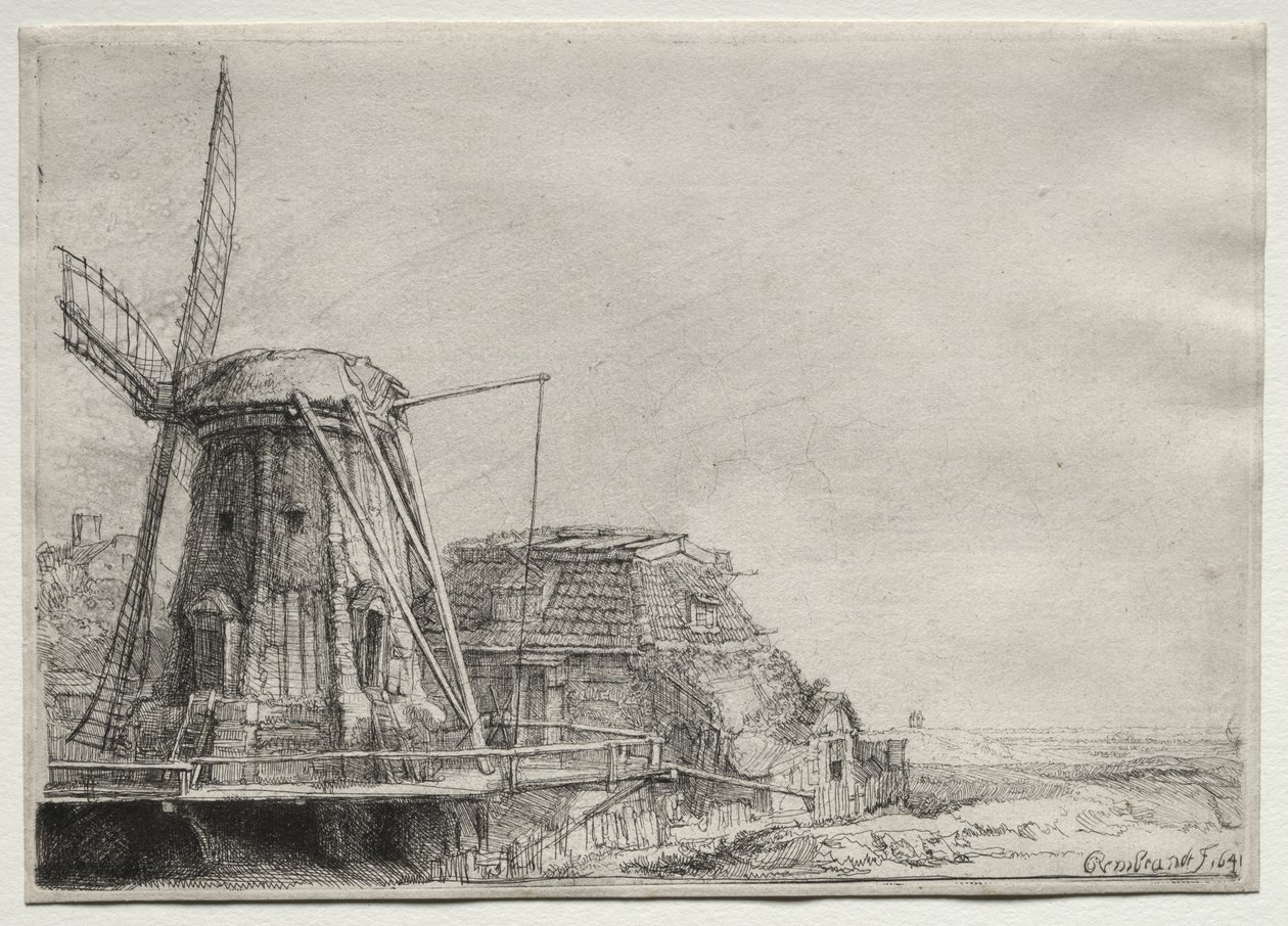 The Windmill by Rembrandt van Rijn