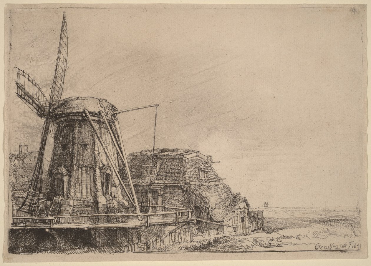 The Windmill by Rembrandt van Rijn