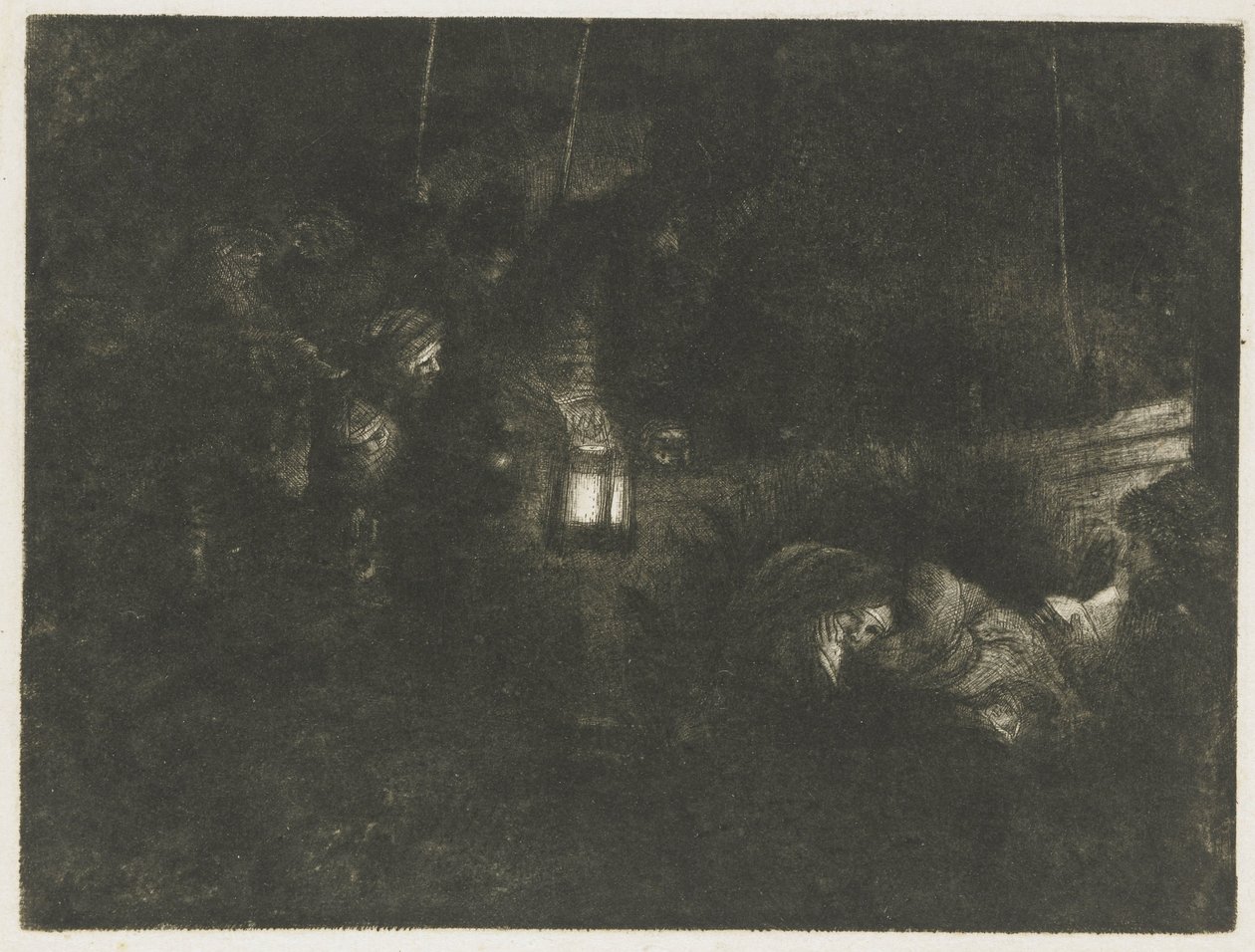 The adoration of the shepherds: a night piece by Rembrandt van Rijn