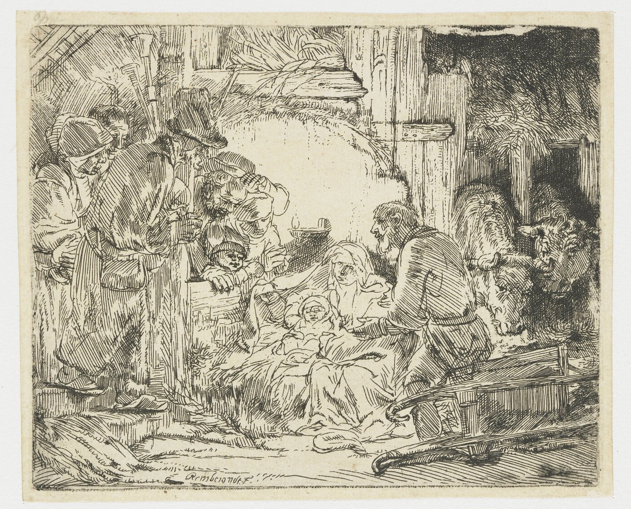 The Adoration of the Shepherds: With the Lamp by Rembrandt van Rijn