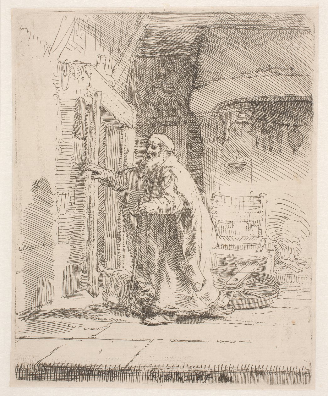 The Blindness of Tobit: The Larger Plate by Rembrandt van Rijn