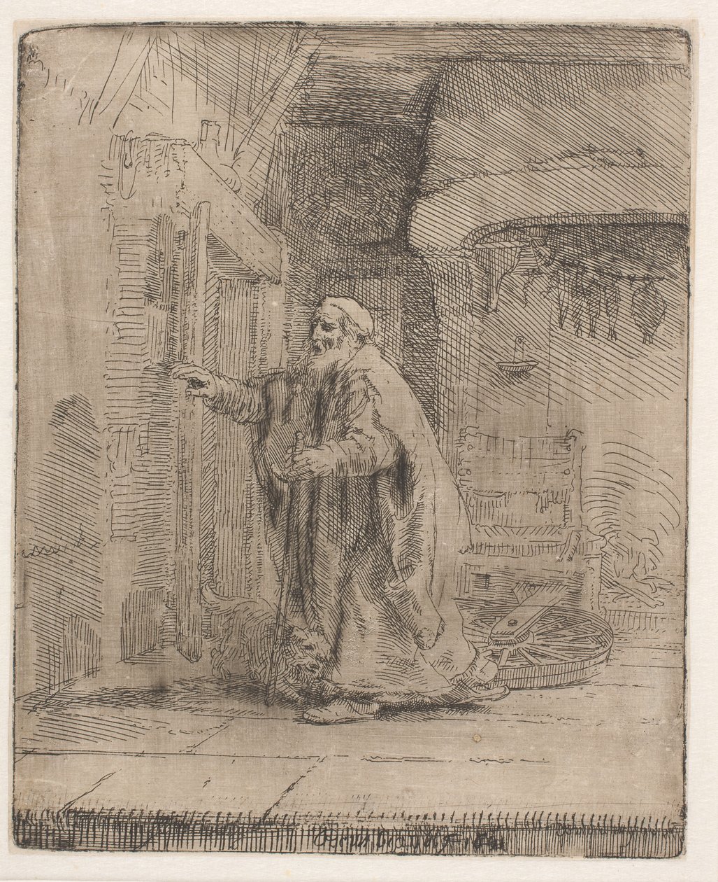 The Blindness of Tobit: The Larger Plate by Rembrandt van Rijn