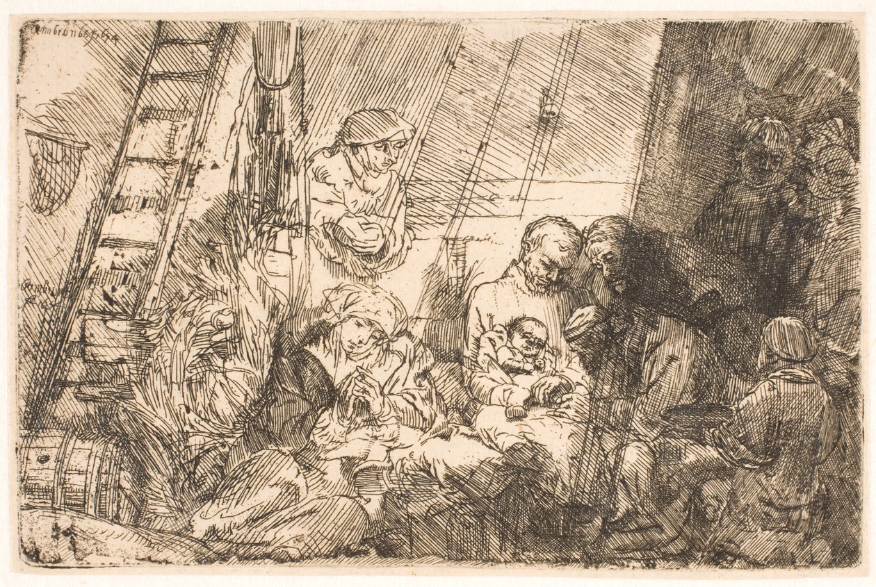 The Circumcision (in the Stable) by Rembrandt van Rijn