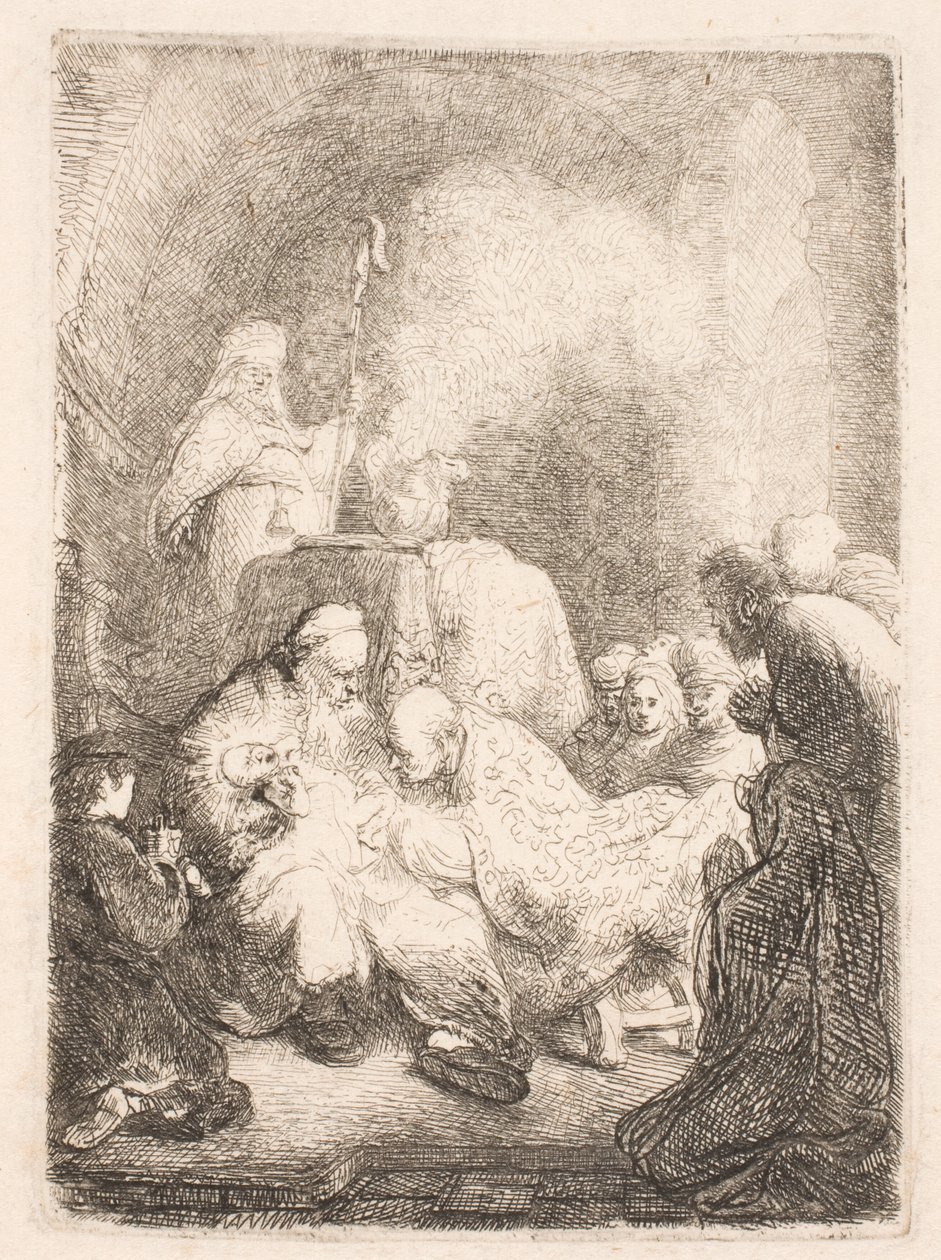 The Circumcision: Small Plate by Rembrandt van Rijn