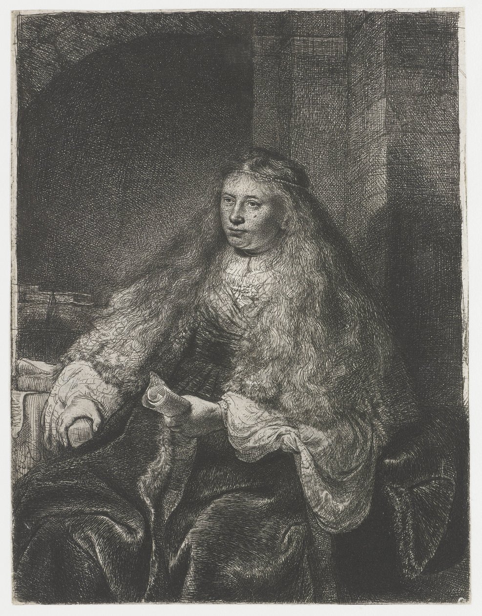 The Great Jewish Bride by Rembrandt van Rijn