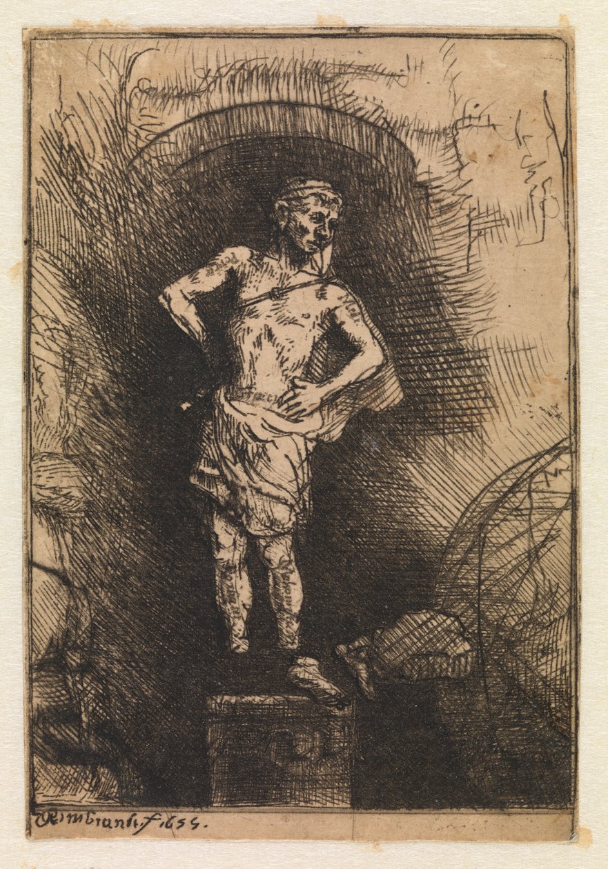 The Image Seen by Nebuchadnezzar by Rembrandt van Rijn