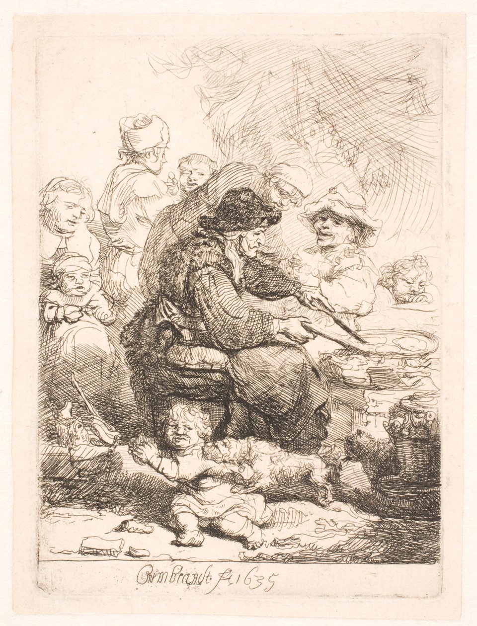 The Pancake Woman by Rembrandt van Rijn