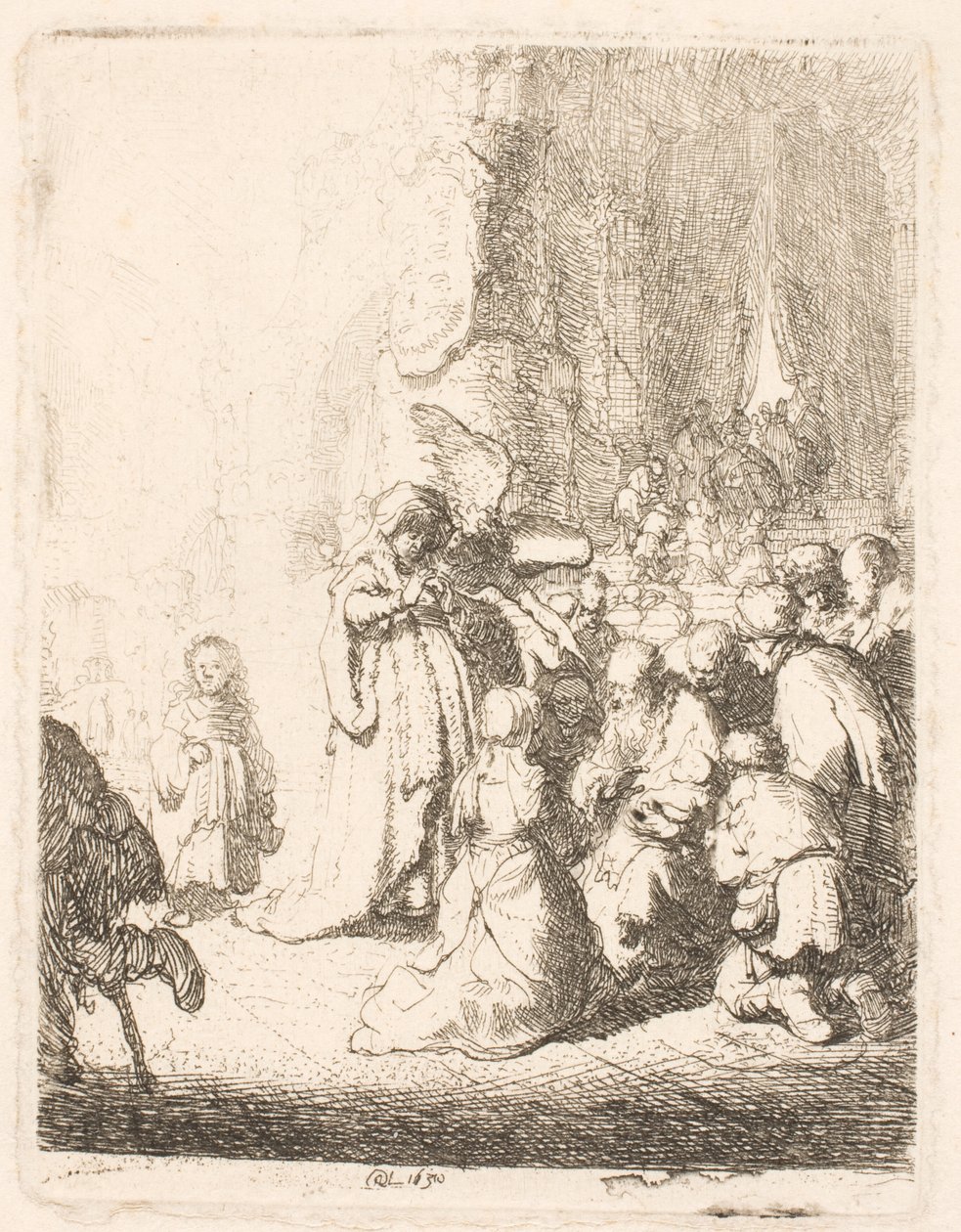 The Presentation in the Temple (small plate) by Rembrandt van Rijn