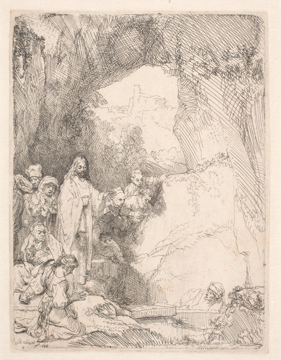 The Raising of Lazarus: The Smaller Plate by Rembrandt van Rijn