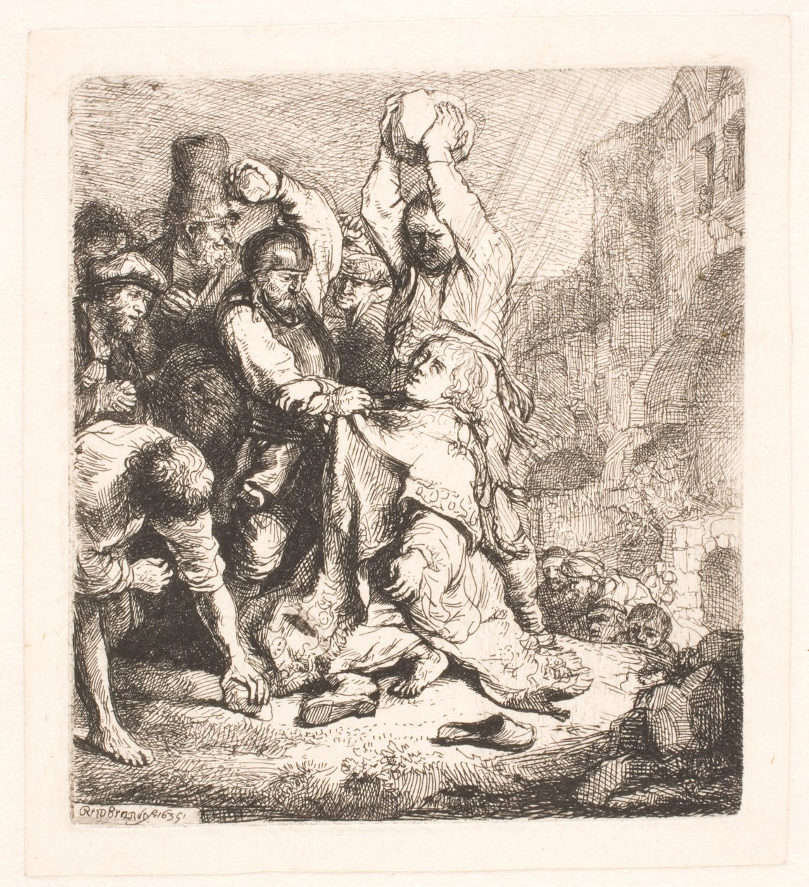 The Stoning of St. Stephen by Rembrandt van Rijn