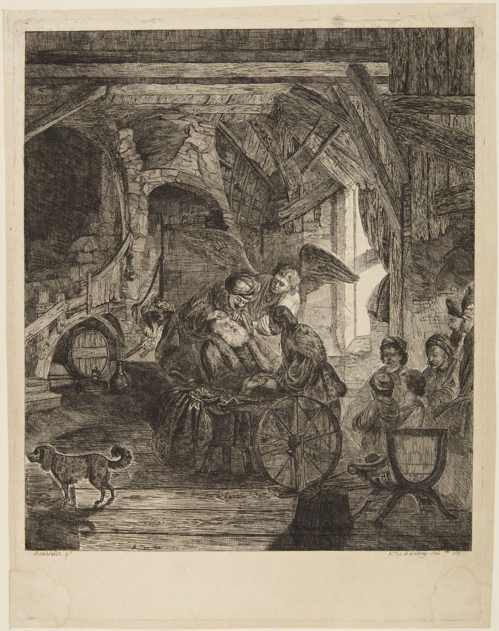 Tobias Regaining Sight by Rembrandt van Rijn