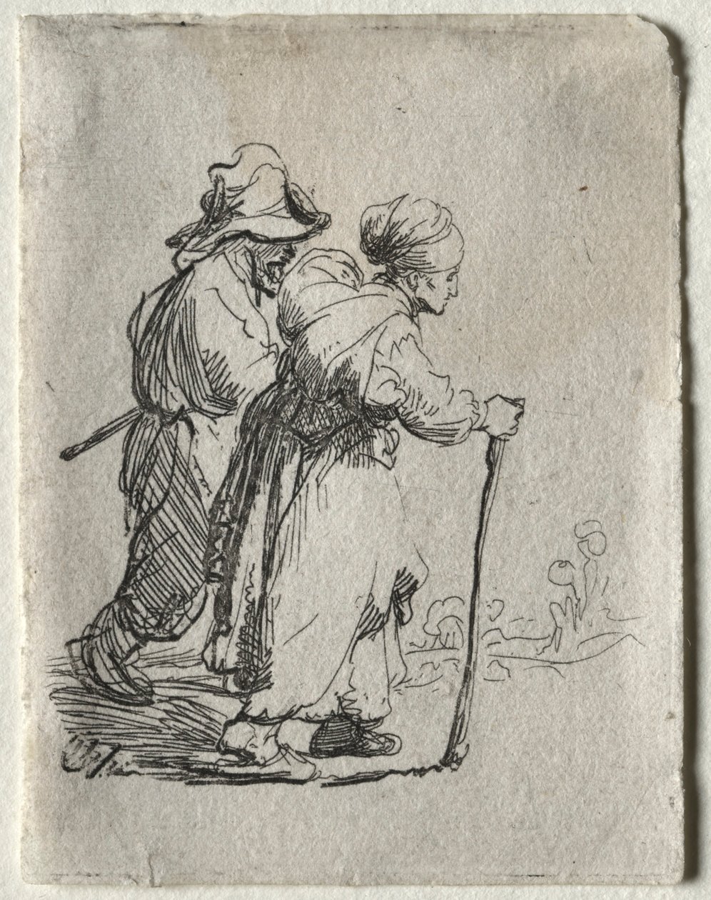 Two Tramps, a Man and a Woman, c. 1634 by Rembrandt van Rijn