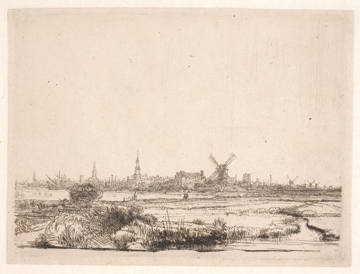 View towards Amsterdam by Rembrandt van Rijn