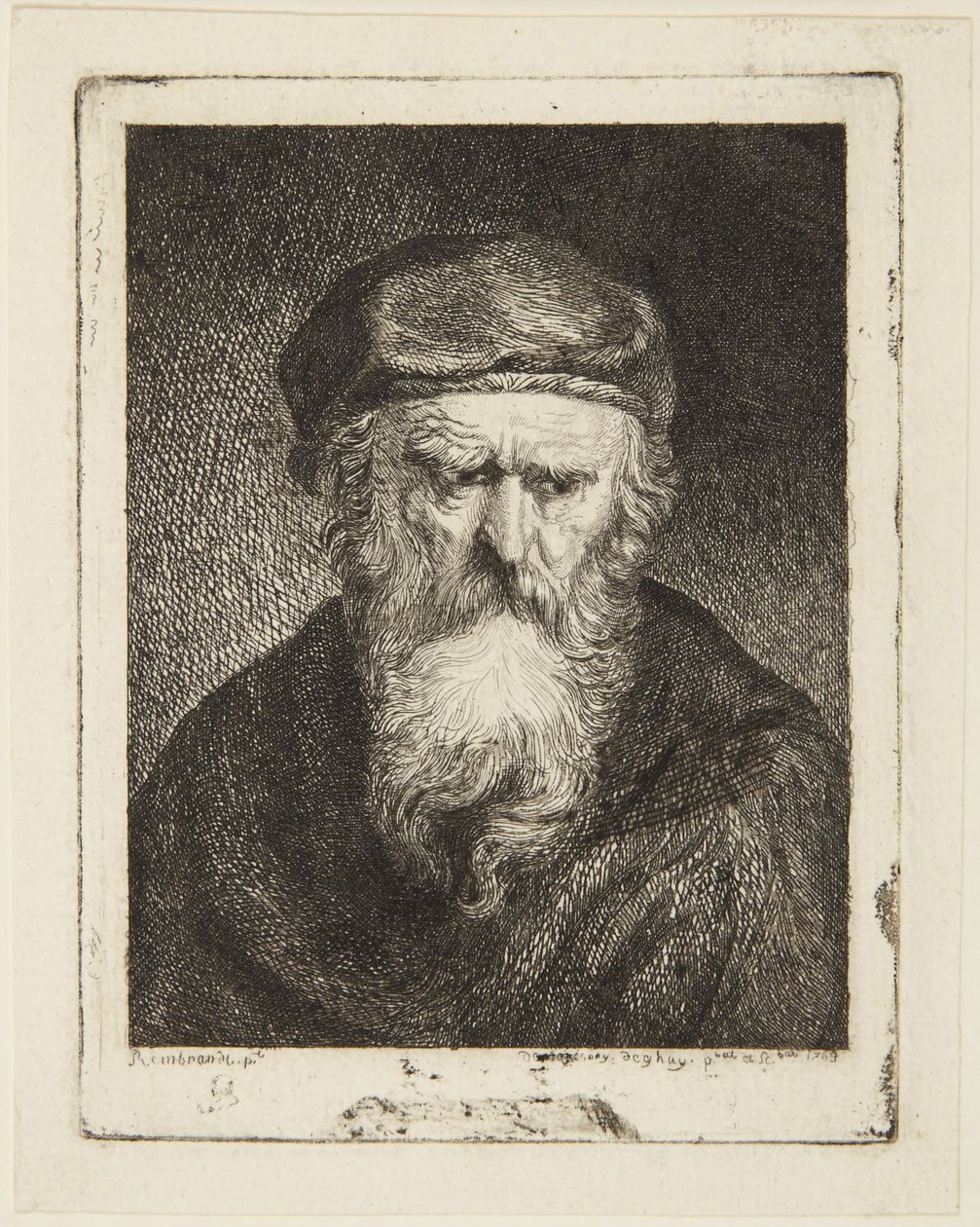 Melancholic Old Man by Rembrandt van Rijn