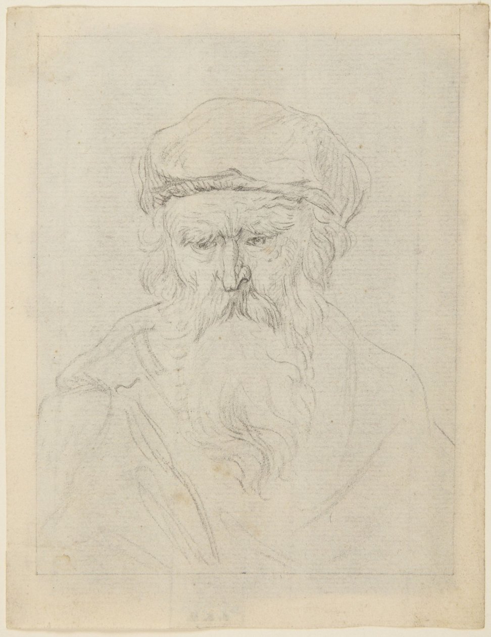 Melancholic Old Man by Rembrandt van Rijn