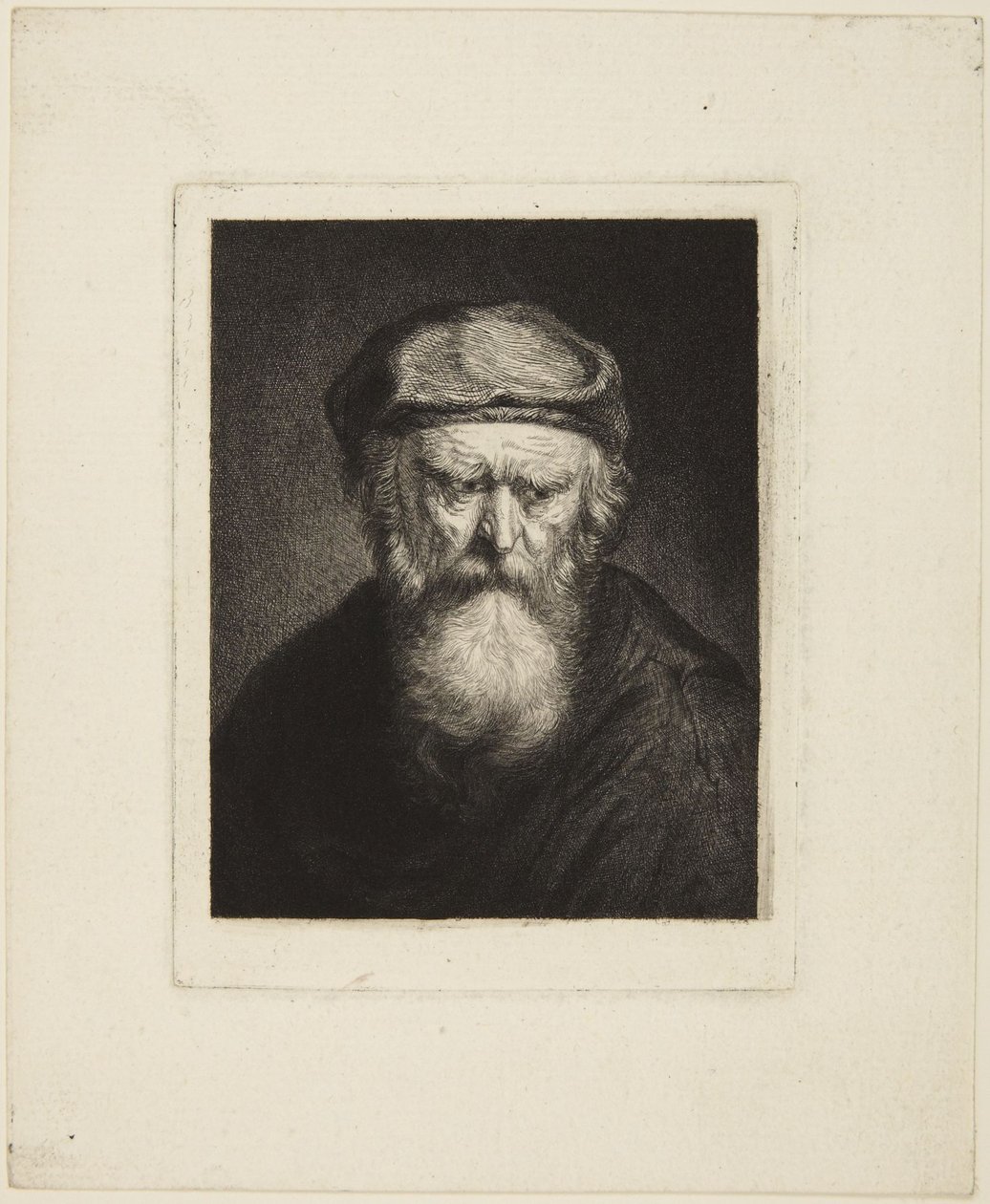 Melancholic Old Man by Rembrandt van Rijn