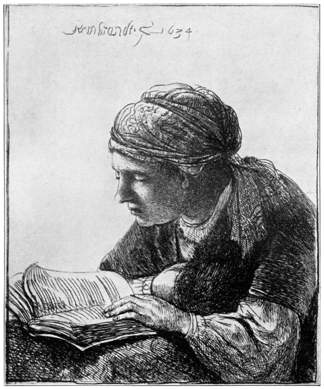 Woman Reading, 1634, 1912 by Rembrandt van Rijn