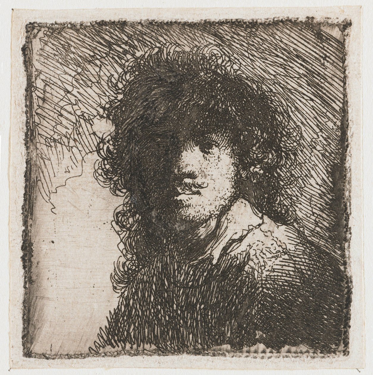 Self-Portrait Bareheaded by Rembrandt van Rijn