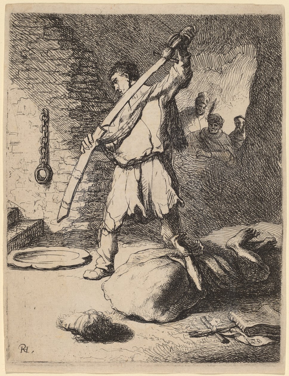 Beheading of John the Baptist by Rembrandt van Rijn and Studio of Rembrandt