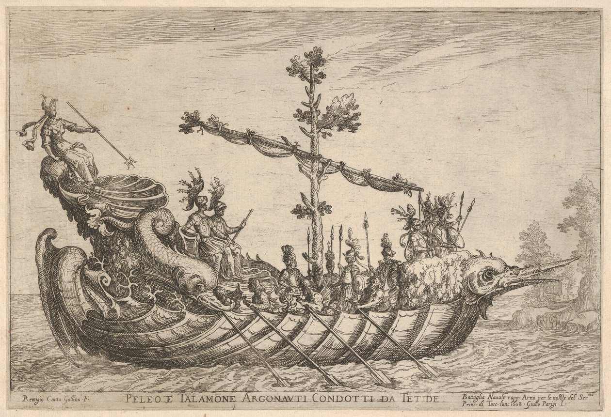 Peleus and Talamon, from the series Vessels of the Argonauts, for the wedding celebration by Remigio Cantagallina