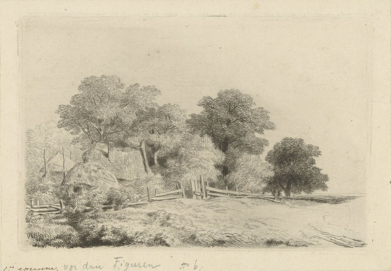 Farm by a Fence by Remigius Adrianus Haanen