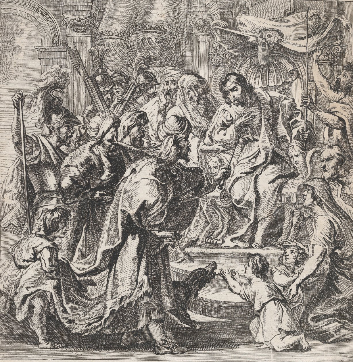 Cambyses punishing the unjust judge Sisamnes by Remoldus Eynhoudts
