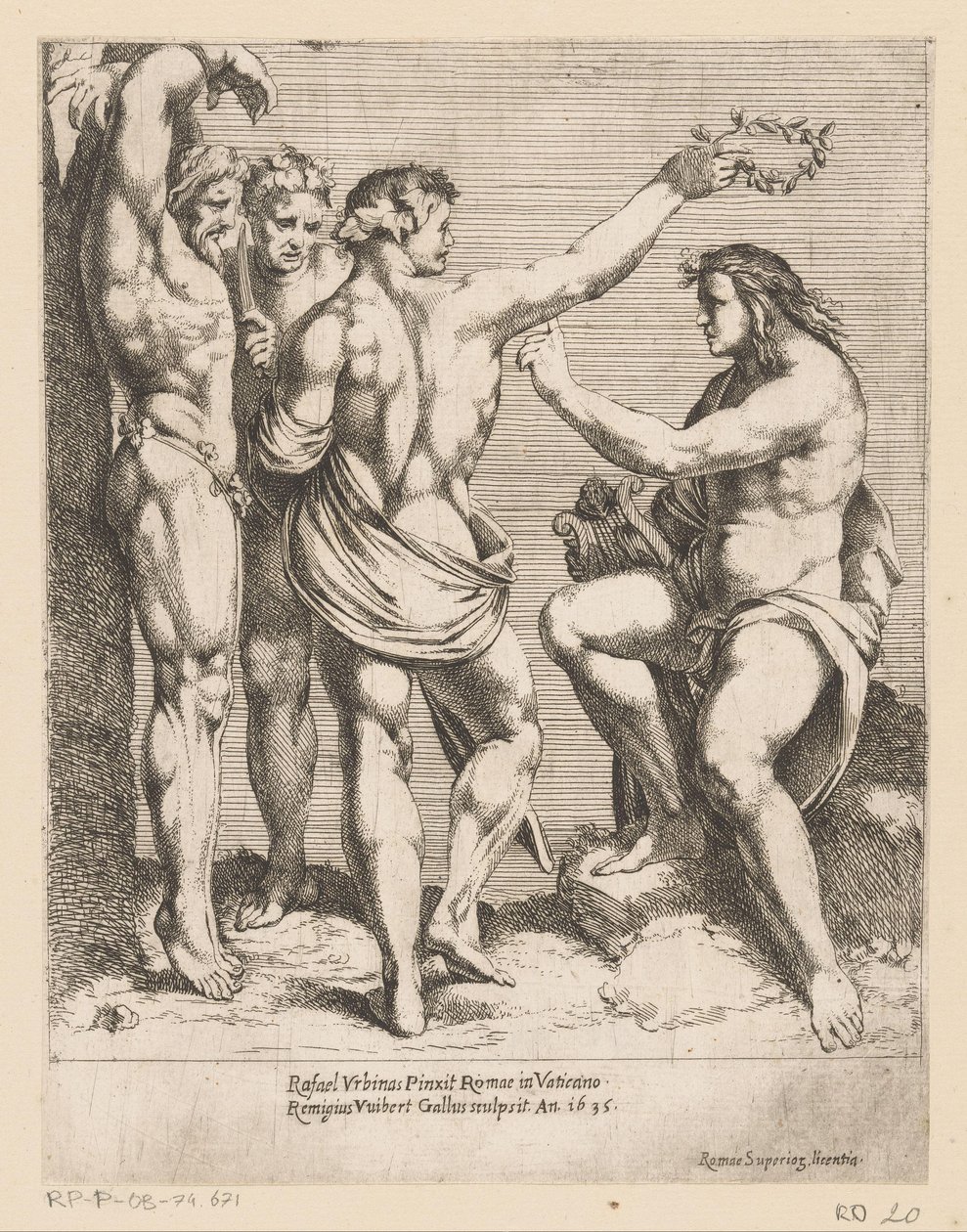 Apollo and Marsyas (Prints after Compositions by Raphael) by Remy Vuibert