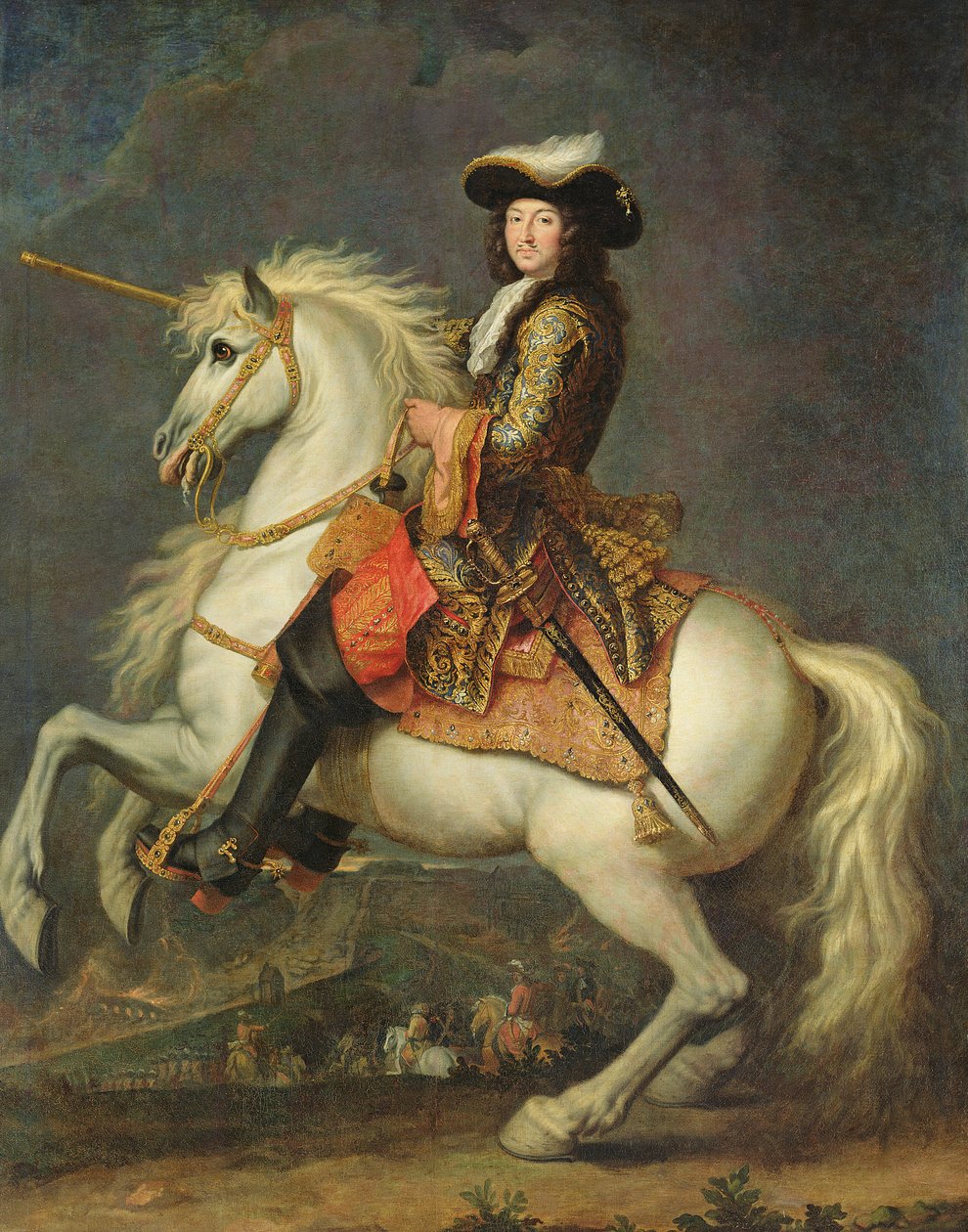Equestrian Portrait of Louis XIV by René Antoine Houasse