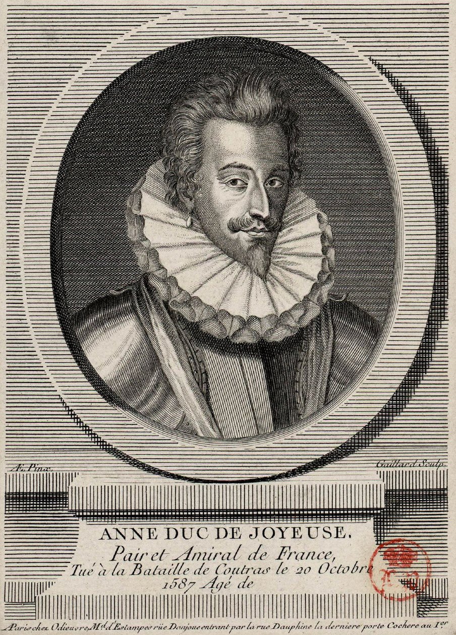 Anne de Joyeuse Engraving by Rene Gaillard