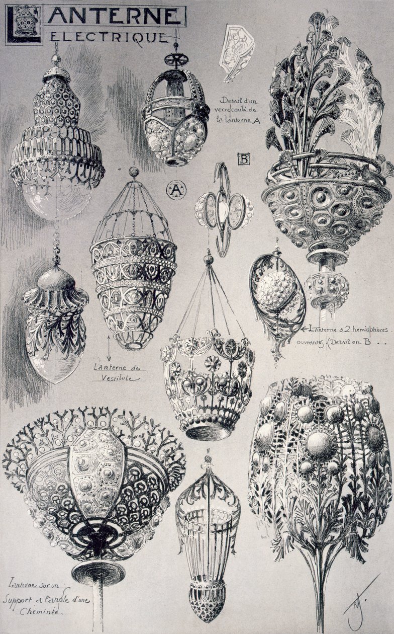 Lantern fittings for electric lighting, from 