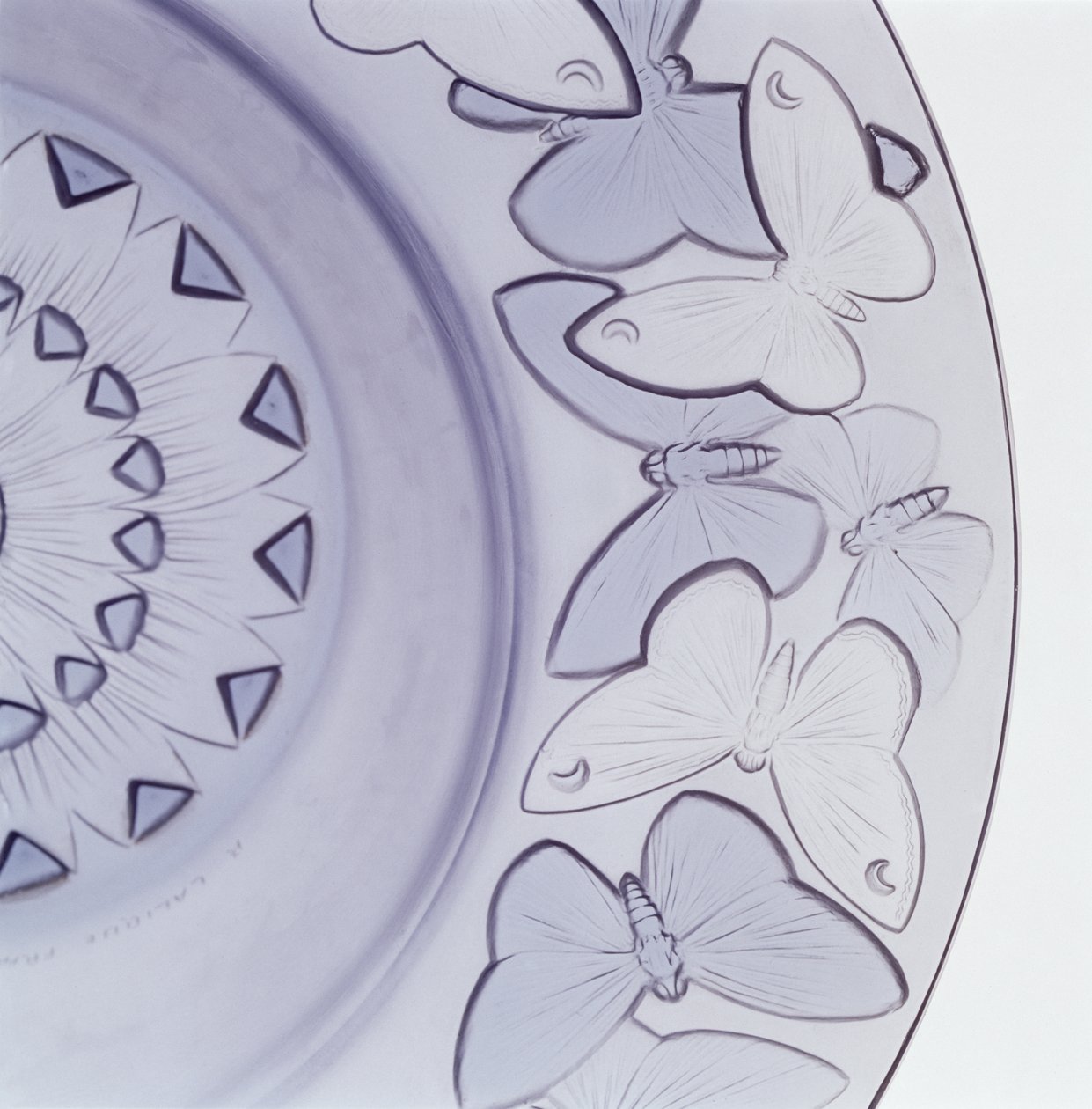 Phalenes Bowl by Lalique (detail) by Rene Jules Lalique