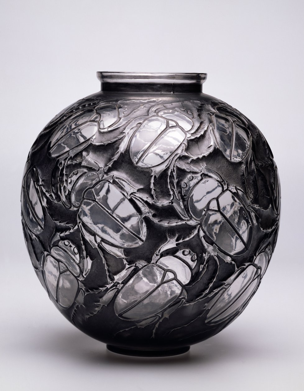 Large Scarabs Vase by Rene Jules Lalique