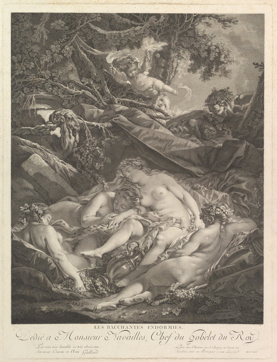 The Sleeping Bacchantes by Rene Gaillard