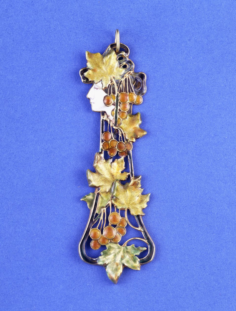 A Lalique Pendant, Formed as an Art Nouveau Maiden