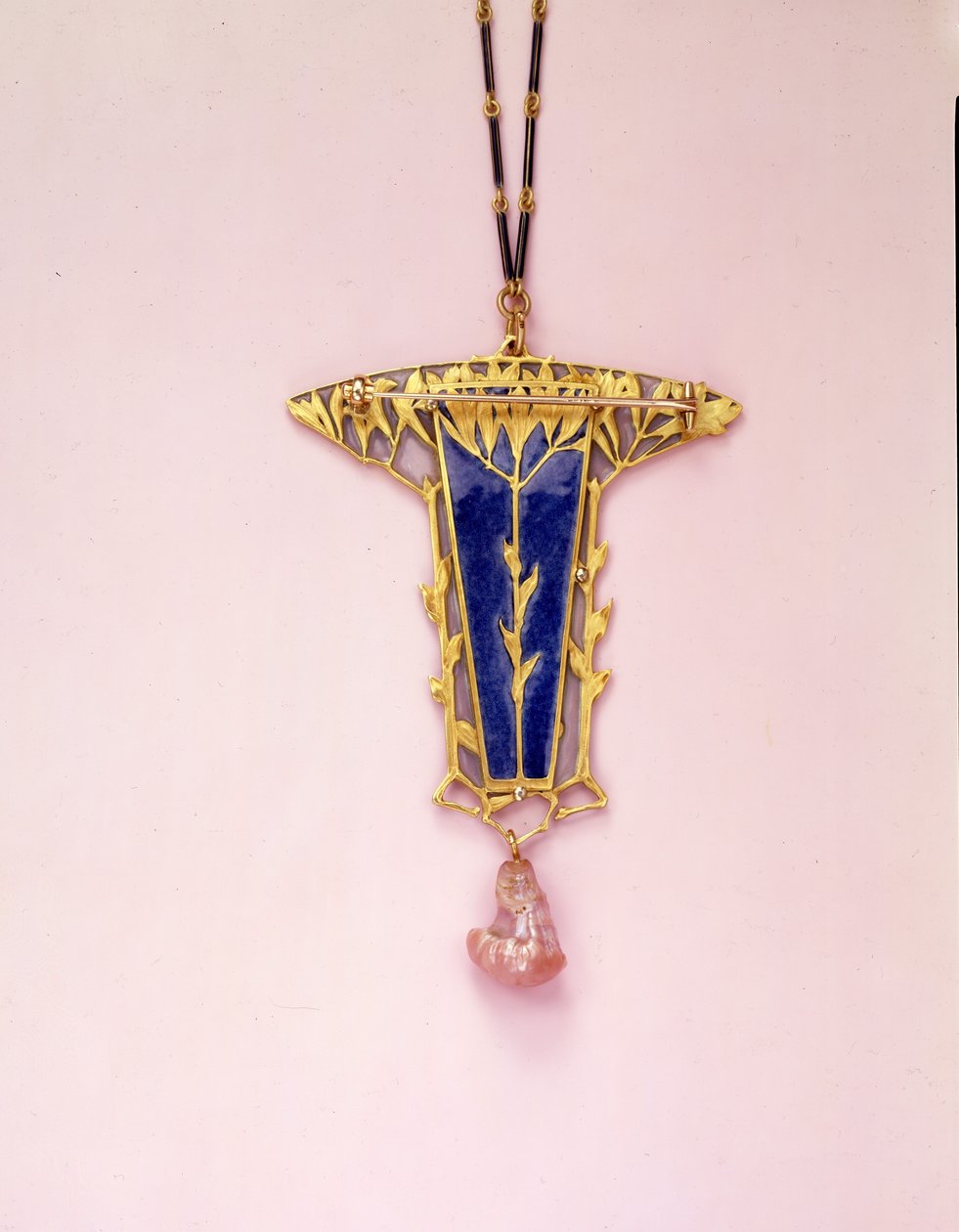 Pendant Brooch and Chain by Rene Jules Lalique