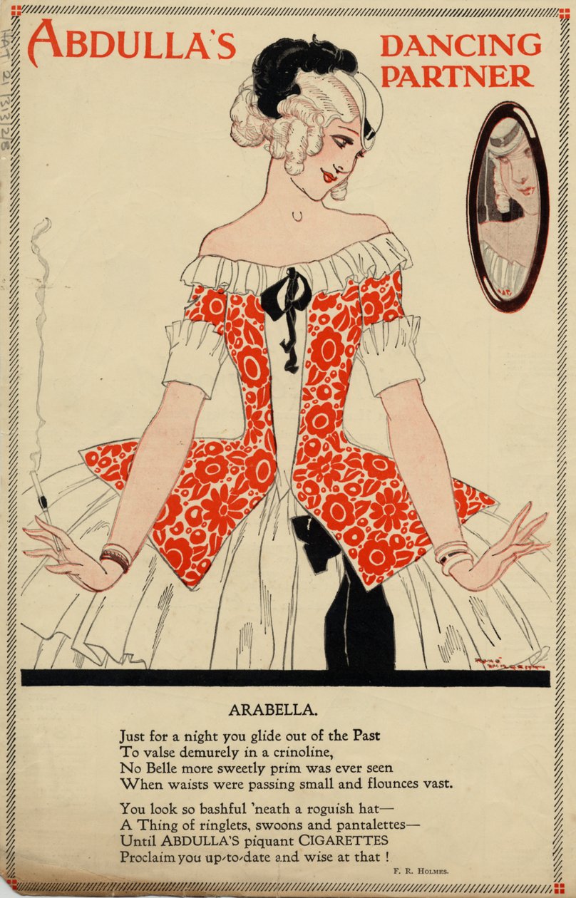 Abdulla Cigarettes, 1920s by Rene Vincent