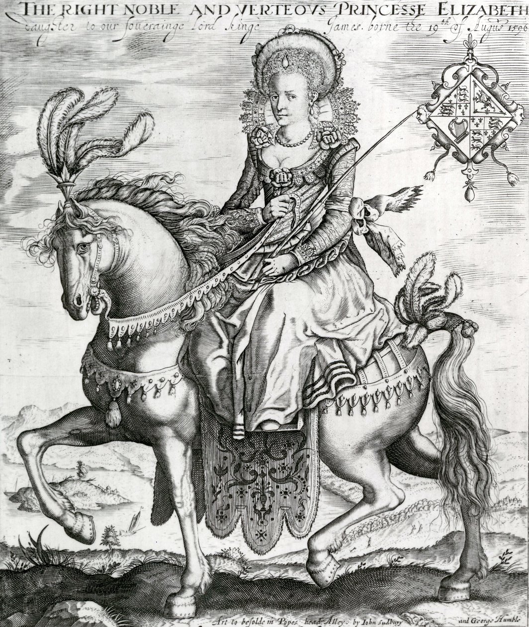 The Right Noble and Virtuous Princess Elizabeth, Daughter to Our Sovereign Lord King James by Renold Elstrack