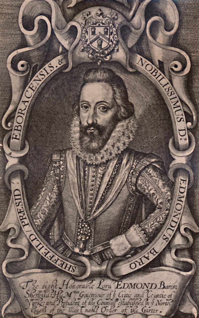 Edmund Sheffield, 1st Earl of Mulgrave, English Statesman by Renold Elstrack