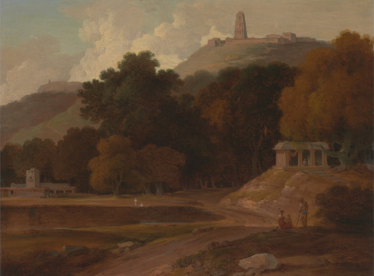 Hilly Landscape in India by Rev. Edward Thomas Daniell