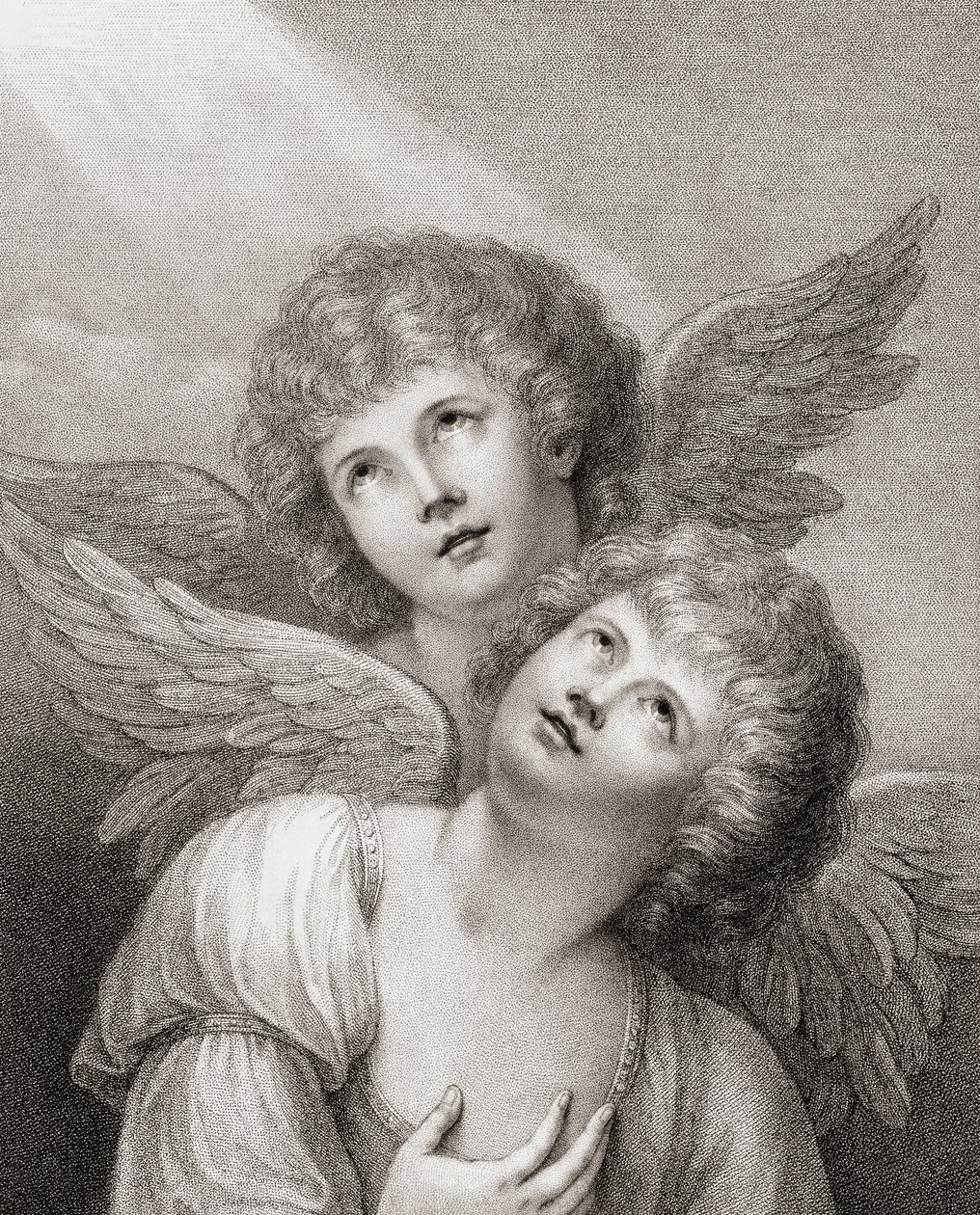 Two Cherubim by Rev. Matthew William (after) Peters