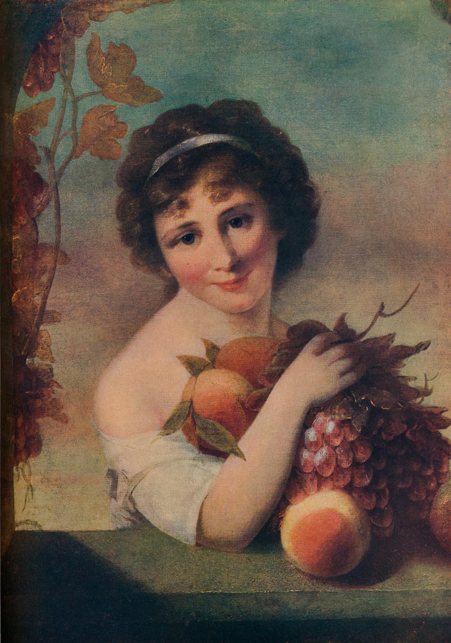 Girl With Fruit, c1780 by Rev. Matthew William Peters